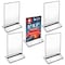 Azar Displays Black Double-Sided Clear Acrylic Frames with Accent Trim 5 W x 7 H, 5PK 152799-BLK-5PK - alternate 1